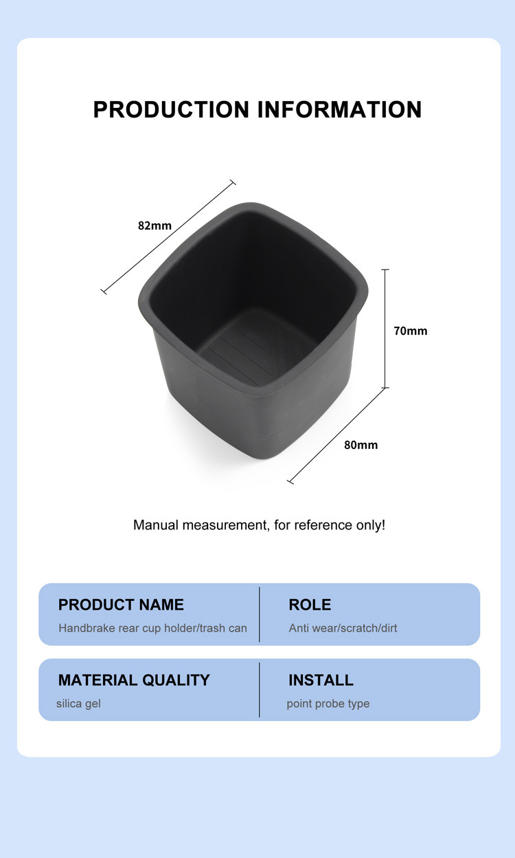 Suitable for 16-24 Models of Suzuki Swift, Rear Center Console Cup Holder Cover, Swift Silicone Anti-Slip Mat, Car Accessories Modification