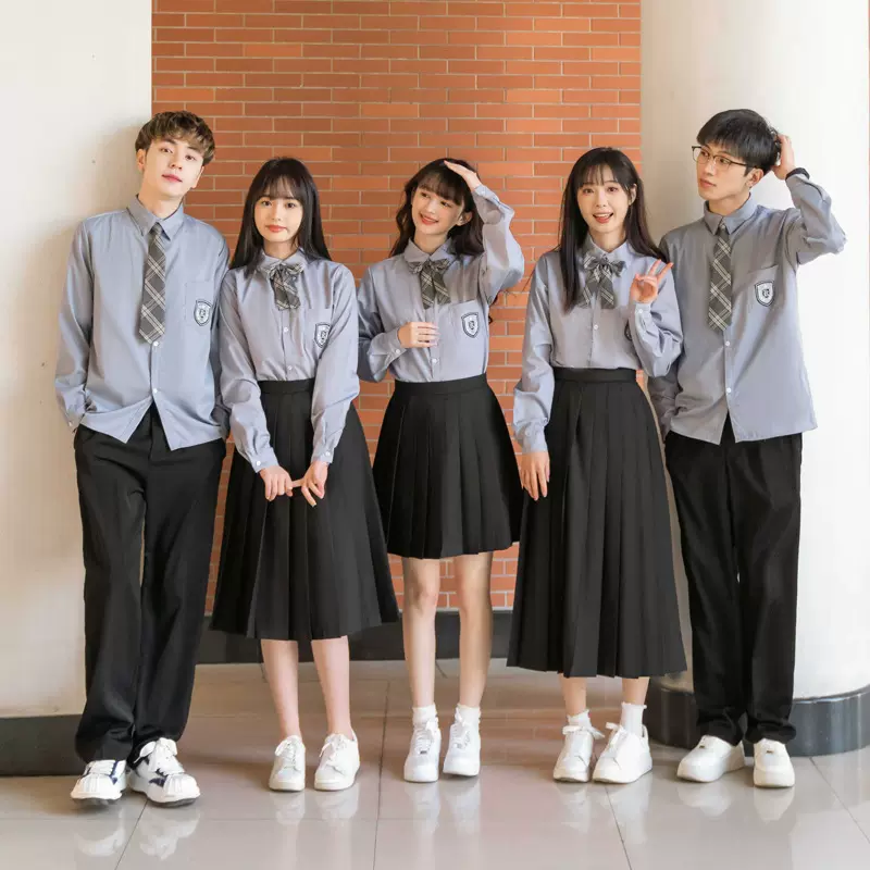 班服学院风大合唱诗歌朗诵演出服初高中学生毕业照秋季运动会套装