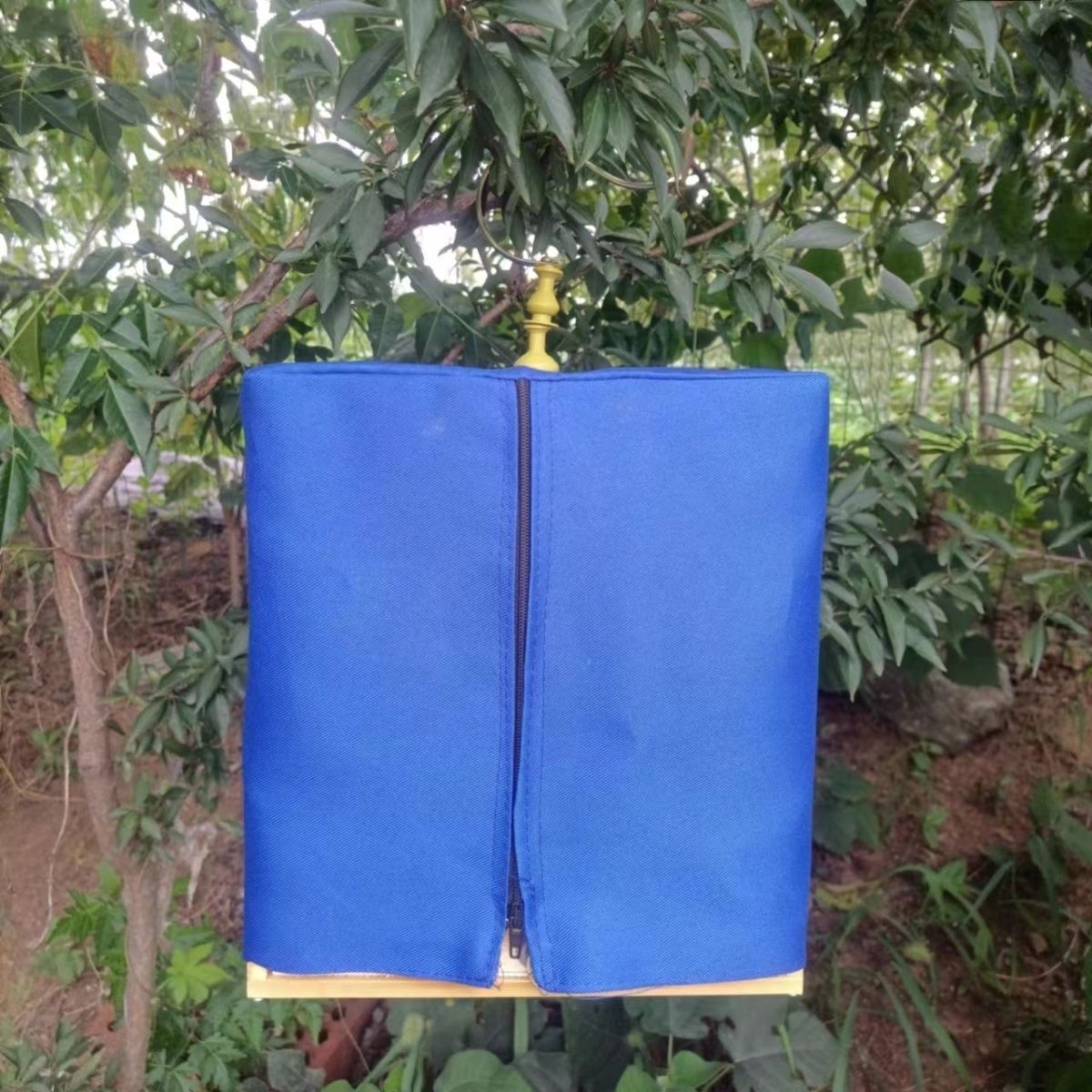 원래 대나무 노란색 범용 작은 사각형 케이지 21*21*24 전체 세트 + 천 커버