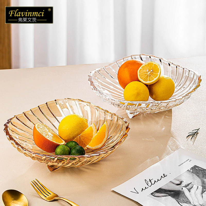 Оптовый дисков с фруктами стекло Flevinz Family Living Room Tea Maximum Dry Fruit Drives and European Creative Transparent Fruit Disk