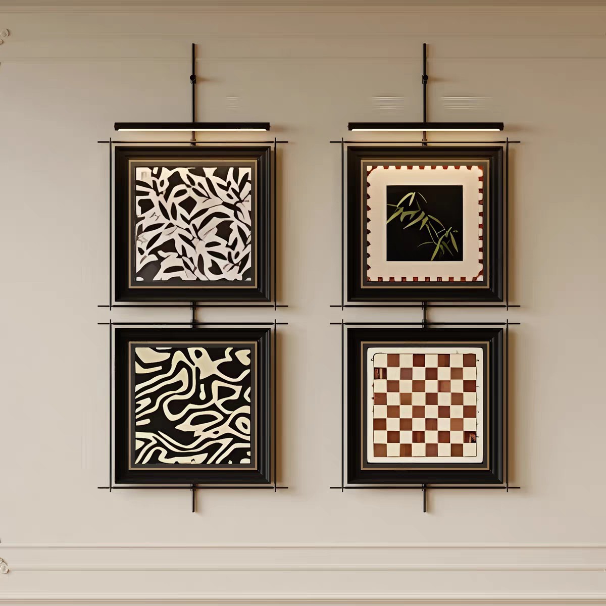 新中式山水画装饰画客厅沙发背景墙挂画餐厅玄关装饰画酒店大堂画