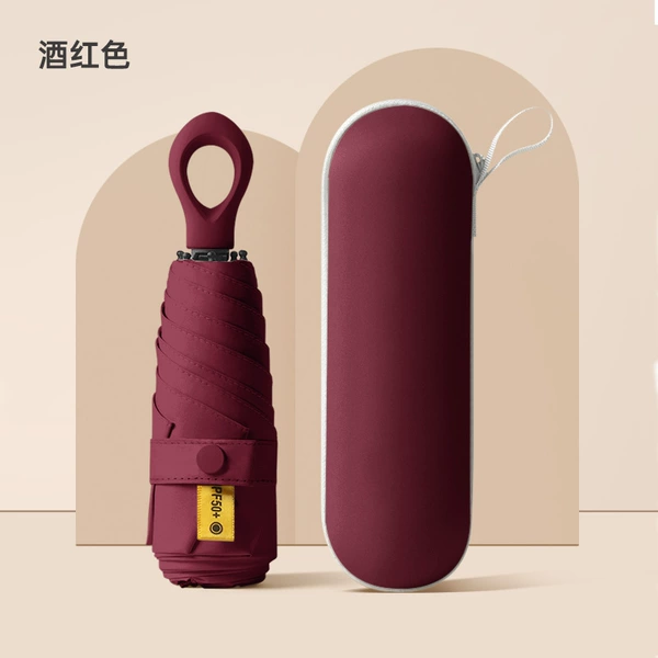 Ring, burgundy capsule with zipper