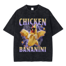 Funny Chicken Bananini Meme T-shirt Italian Brainrot Popular