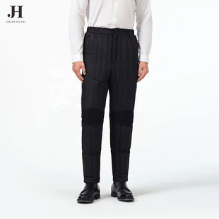 Direct Supply Cross-Border Warm and Comfortable Autumn and Winter Men's Soft Skin-Friendly down Pants for Extreme Cold, Loose and Thickeneded Outer Wear Customized Style