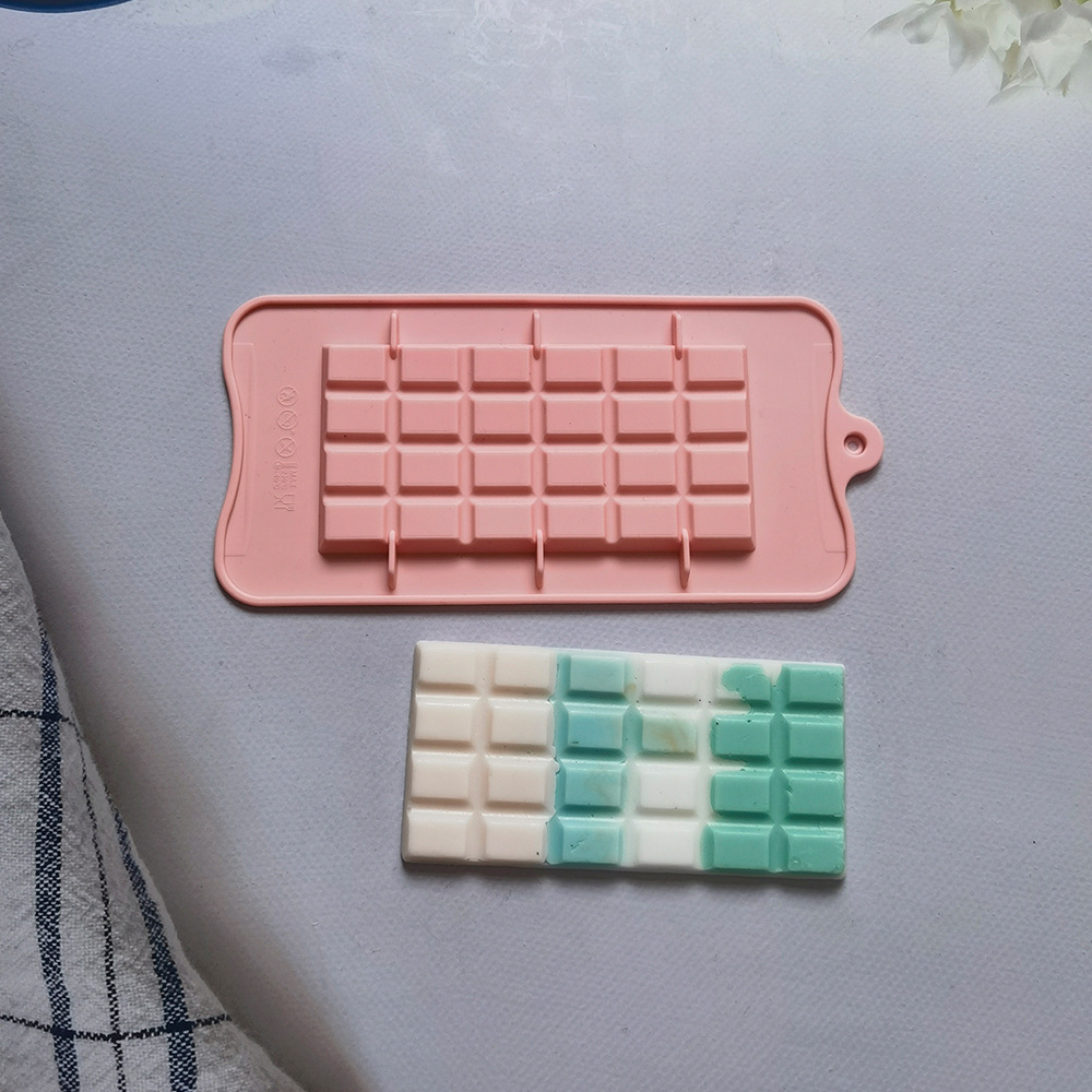 24 chocolate 465 galletas molde de silicona pastel helado pudín molde de postre jabón utensilios de cocción