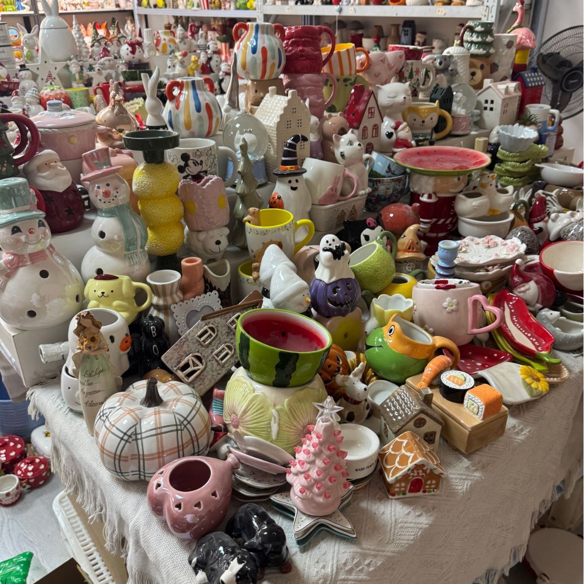 Artesanías de cerámica comercio exterior inventario decoración tazas mezcladas mayorista y minorista