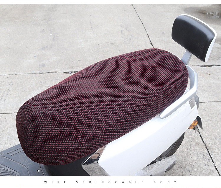 Summer Motorcycle Sun Protection Mesh Seat Cover Electric Scooter Heat Insulation Breathable Seat Cushion Cover Seat Cover