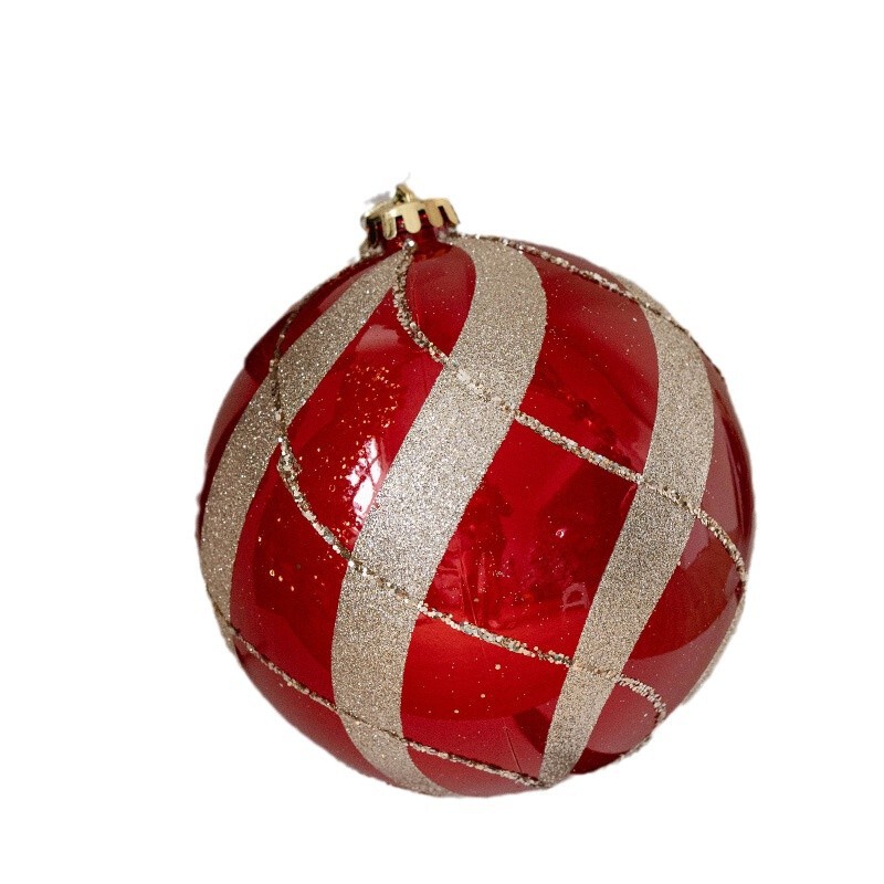 クリスマス装飾15cm彩色クリスマスボールクリスマスツリー装飾デパートのショーウインドーに大きなボールペンダントを配置する|undefined