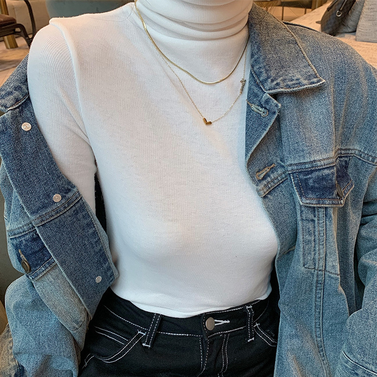 Women'S Gender Plating Design Elegant Heart Shape Titanium Steel Plating Layered Necklaces