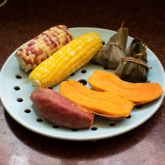 UMC7 wholesale multi-hole ceramic steaming plate, draining plate, steamer, steaming rack, steaming grid, steaming slice, steaming basket, fruit plate, dish plate