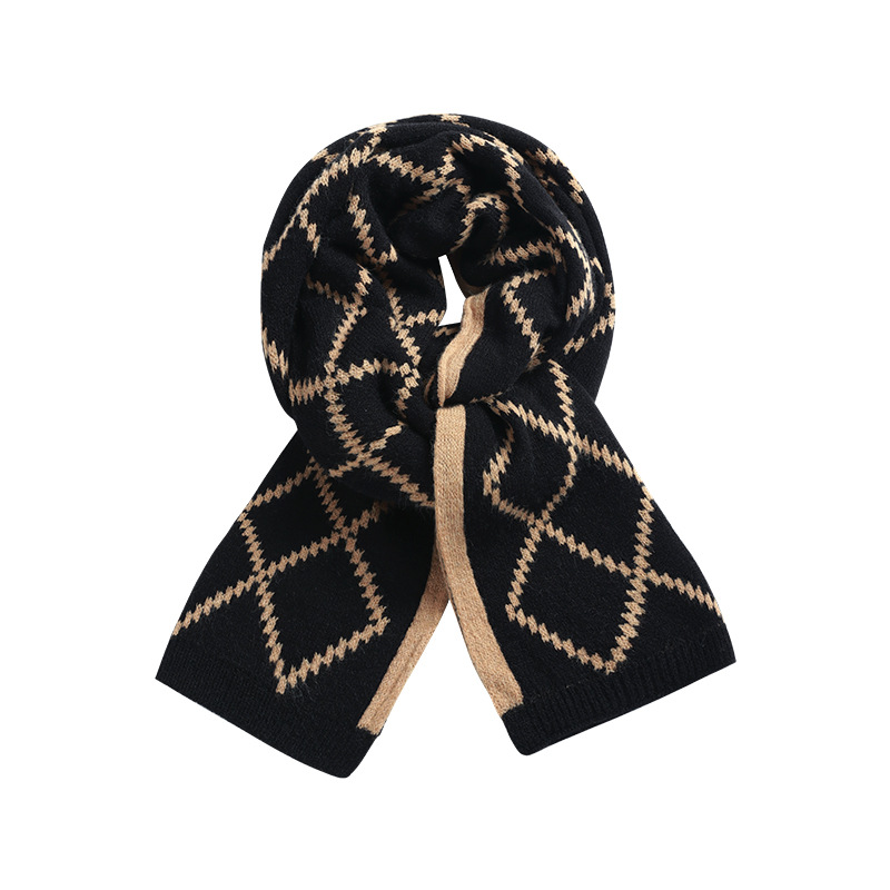 Nuevo chal de cuello para estudiantes de invierno para mujer, versátil, de lana cálida, 2023, nueva bufanda autocalentable de sensación avanzada_voghion.com