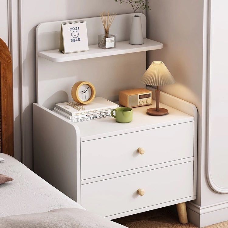 Mesa de cabezal de cama simple pequeño armario de almacenamiento doméstico armario de estante armario para habitaciones de alquiler de dormitorios