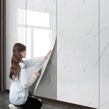 PVC自粘仿大理石图案瓷砖贴防水防油客厅浴室厨房背景墙墙纸