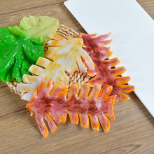 仿真食品模型铁板鱿鱼假菜品道具铁板烧大鱿鱼美食拍摄道具批发