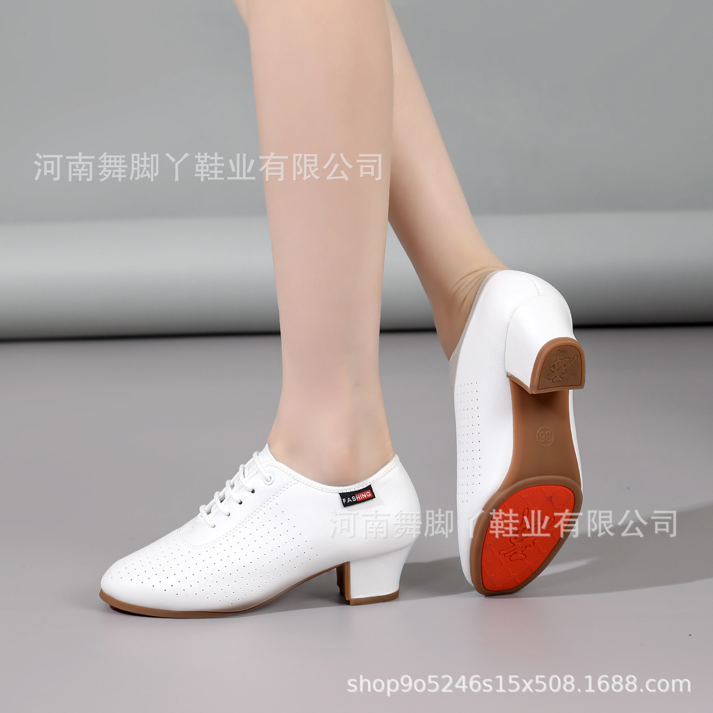 New Style Women's Square Dance Shoes, Soft-Soled Dance Shoes, Dance Shoes with Rubber Soles, Modern Sailor Dance Shoes with Mid-Heel