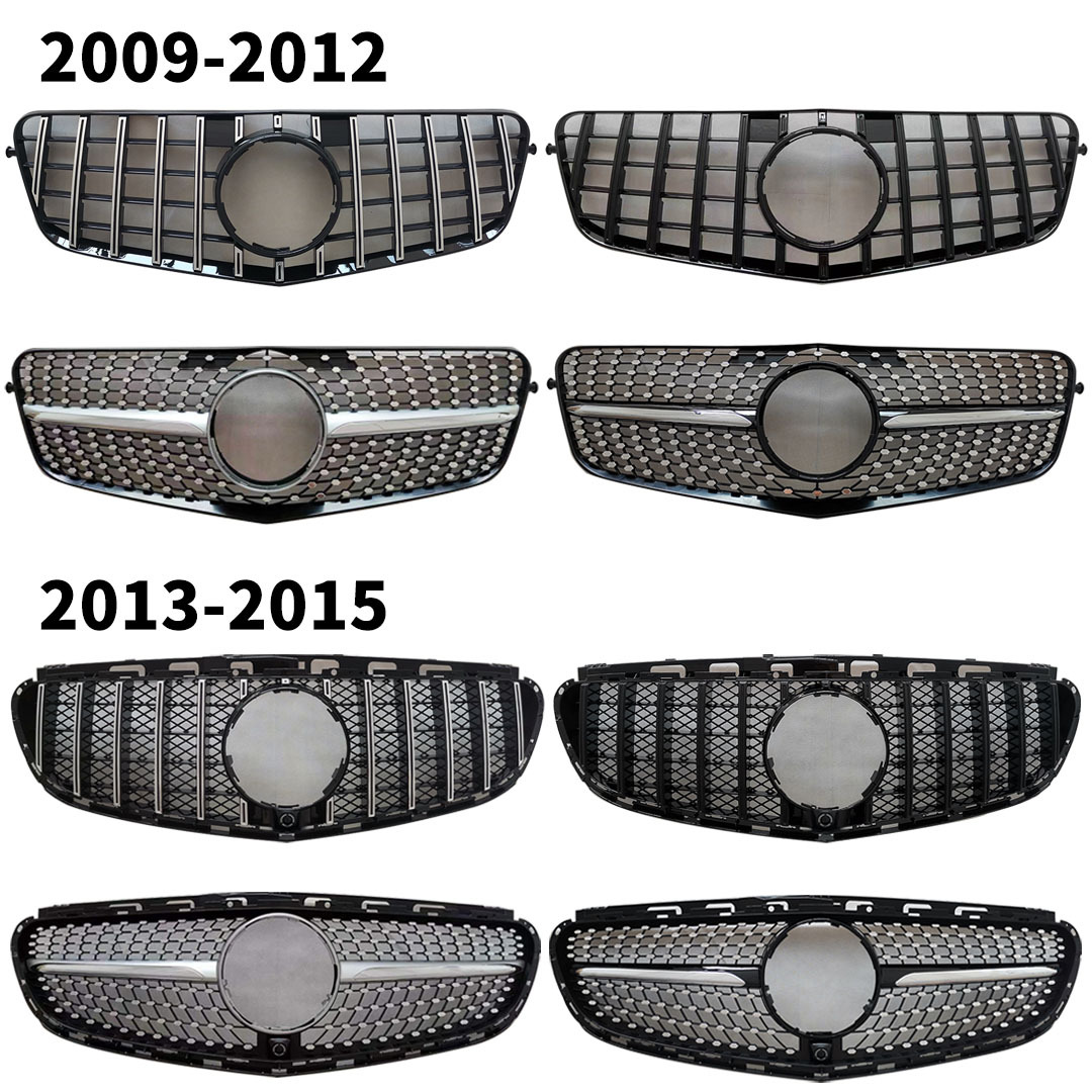 Suitable for 09-15 Mercedes-Benz E-Class W212 E260 E300 E350 E200 Mid-Grid Modified Starry Sky Gt Grille