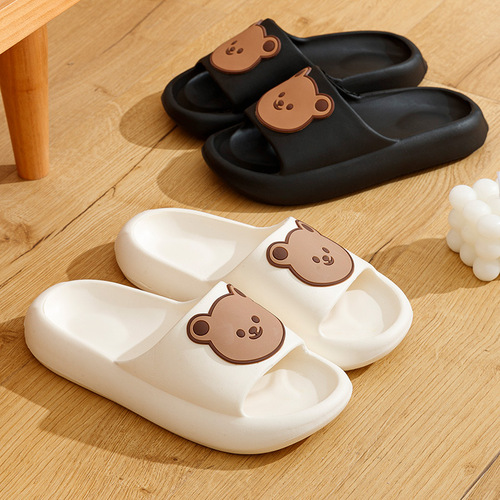 Sandal for Women, Wholesale Cartoon Cute Teddy Bear Summer Home Use Eva Slipper with Comfort Feel, Men's Bathroom Anti-Slip Outdoor Wear