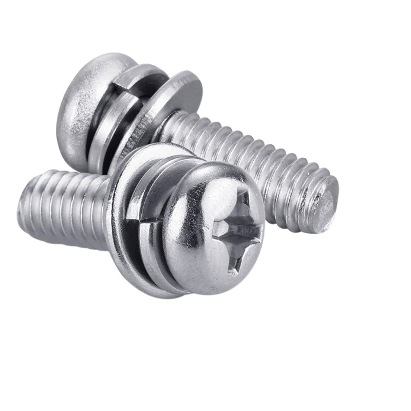 304 диск с круглой головкой крест три Комбинированный винт GB9074.8 осветительная машина зуб винт оптом M2M2.5M3-M6M8