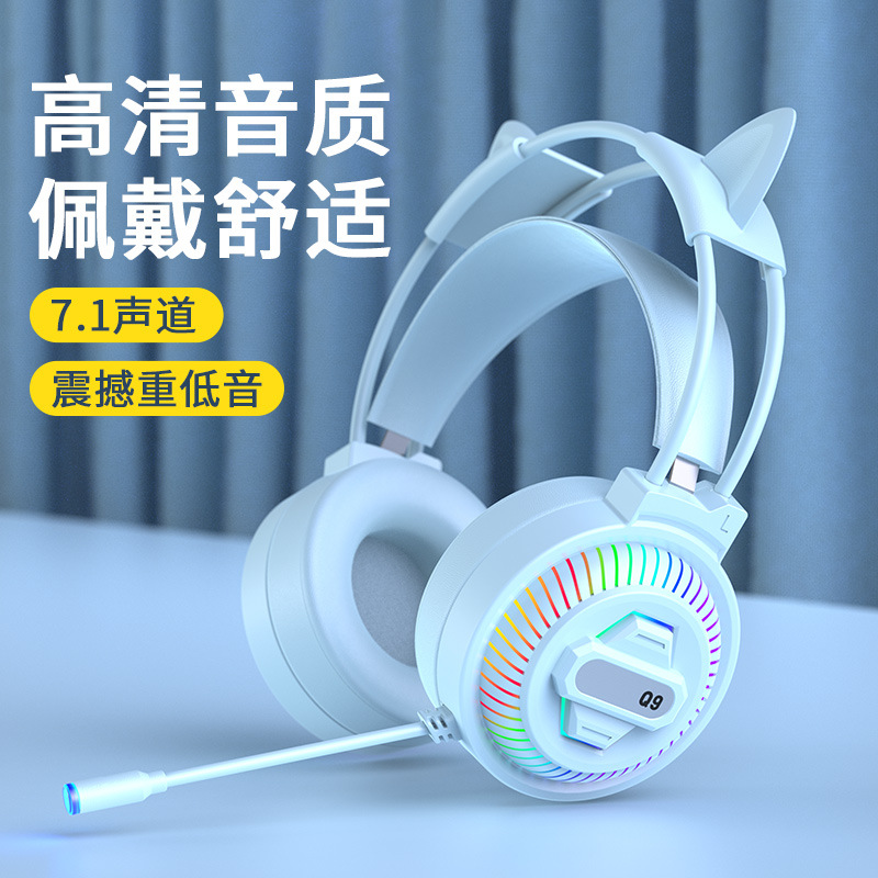 Directly from the Manufacturer, New Wired Over-Ear Headphones, 7.1 Gaming Headset, Sports Music, E-Sports Style