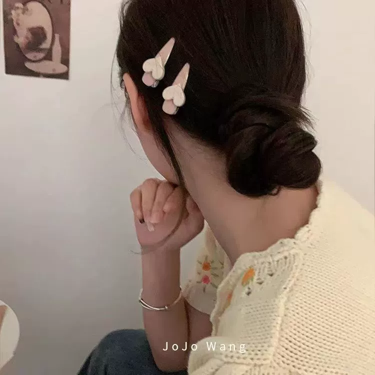 Заколка для волос (Xiahongshu) Y2K Millennium Star боковая заколка, блестящий звёздный дизайн, в одну штуку или в пару