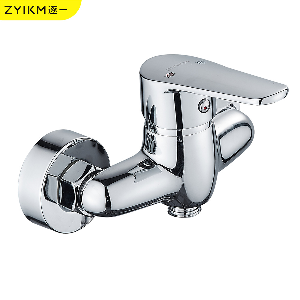 Fuente de comercio exterior transfronterizo grifo de ducha de cobre de 10 cm ducha de baño simple grifo de agua fría y caliente válvula mezcladora oculta