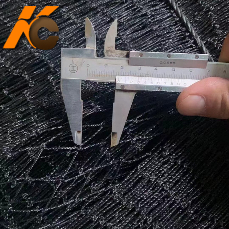 黑色石色聚乙烯尼龙3/4英寸孔防鸟网果园果树大棚防鸟防护网