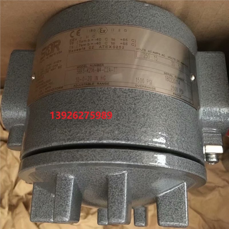 美国SOR压力开关 压力差开关 NN-K5-N4-F1A