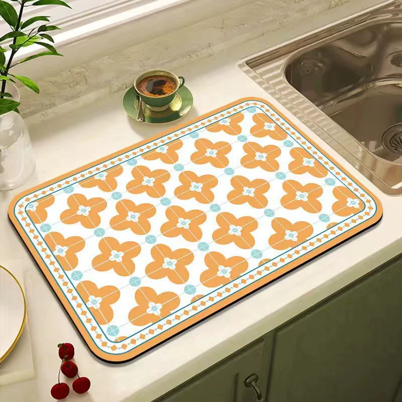 Стильная кухонная подкладка для раковины от , 65x70см, прочная, нескользящая, в различных ярких рисунках