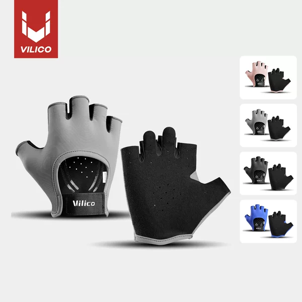 Manufacturer Indoor and Outdoor Yoga Training Fitness Gloves Non-Slip Wear-Resistant Sports Protective Lulu Same Style Gloves Wholesale