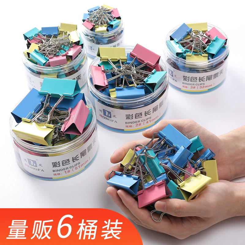 Длинный хвост клип металлический зажим для счета материал зажим канцелярские принадлежности Зажим Тест Бумага сильный Железный зажим цвет зажим ласточкин хвост канцелярские принадлежности