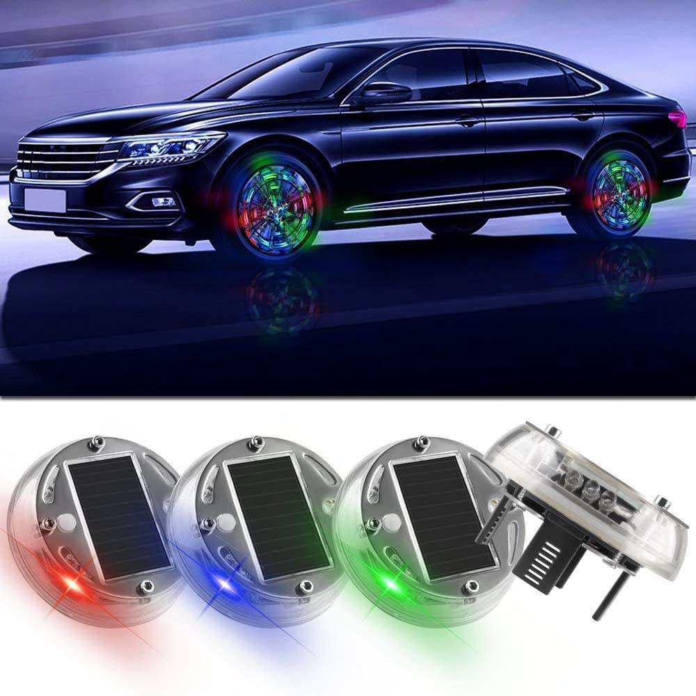 Avtomobil üçün günəş enerjili LED təkər diski işığı, 12V