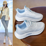 夏季网面老爹鞋女网面透气百搭舒适旅游鞋厚底休闲鞋女士运动鞋女