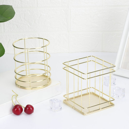 Metal Pen Holder, Student Stationery Pen Holder, Office Supplies Storage Basket, Sundries Organizing Storage Basket Manufacturer Wholesale