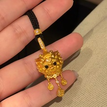 新国潮麒麟金币项链新中式小红书同款招财貔貅复古中国风时尚吊坠