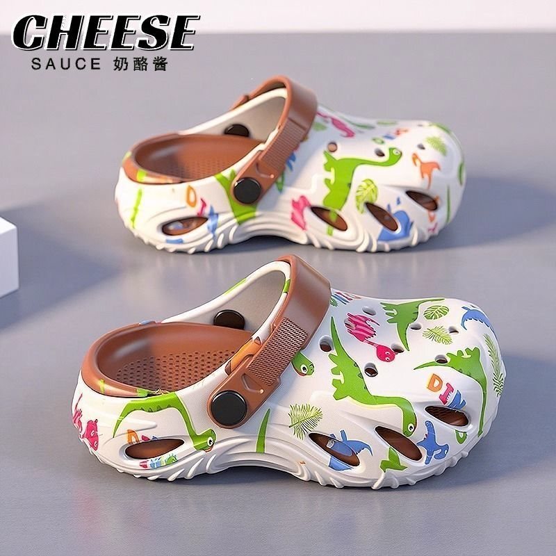 Dinosaur Kidsren's Clogs Boys' Slippers Summer 2025 New Style Boys' Indoor Non-Slip Soft Beach Sandals Cartoon Dinosaur Kidsren's Clogs Boys' Slippers Summer 2025 New Style Boys' Indoor Non-Slip Soft Beach Sandals Cartoon