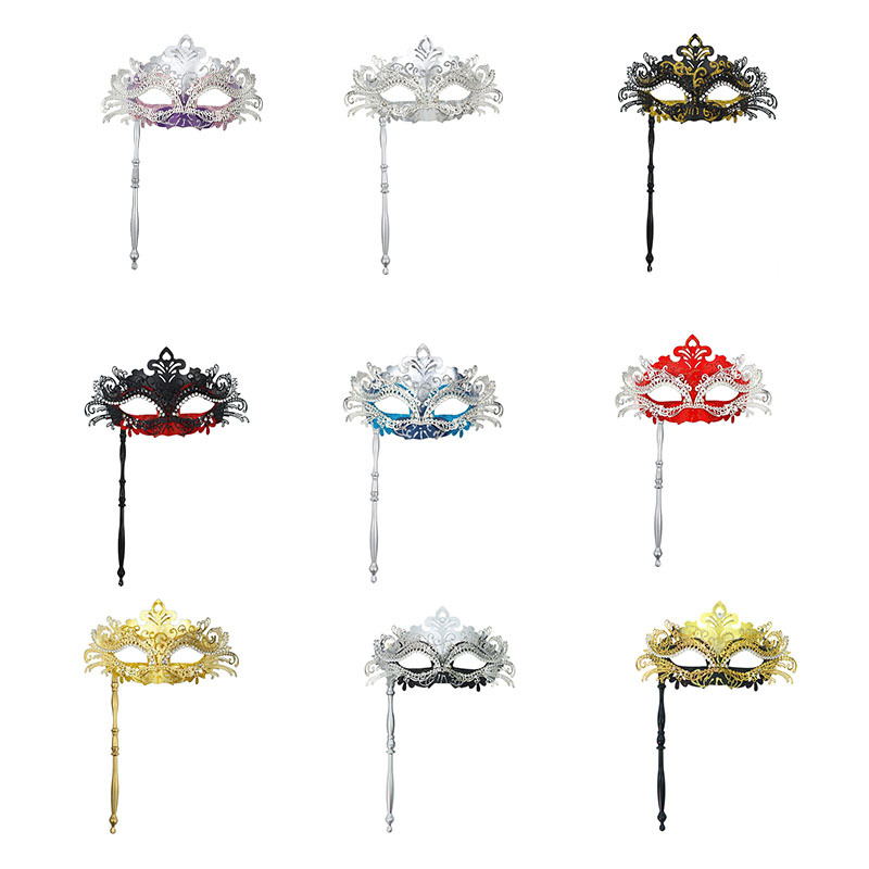 Ventas transfronterizas de metal con diamantes de cola de fiona desmontable varilla romana de mano máscara de mitad de cara juegos de cine y televisión props de interés