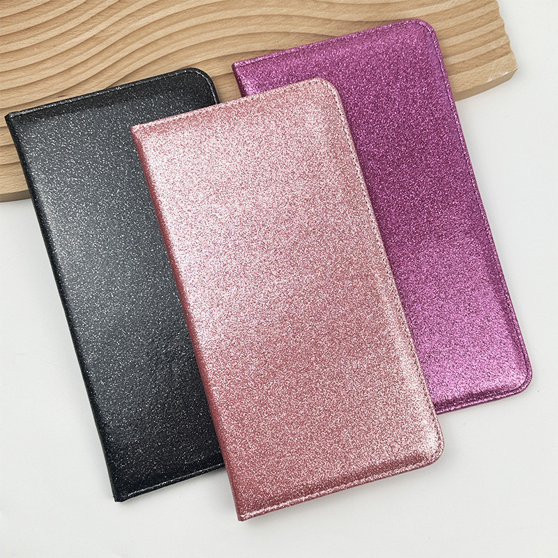 Licencia de conducir de EE.UU. Sequin de cuero certificado de registro de automóviles cartera de polvo de polvo flash seguro archivo cartera protector