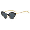 Fashionable metal chain, trend sunglasses, 2023 collection