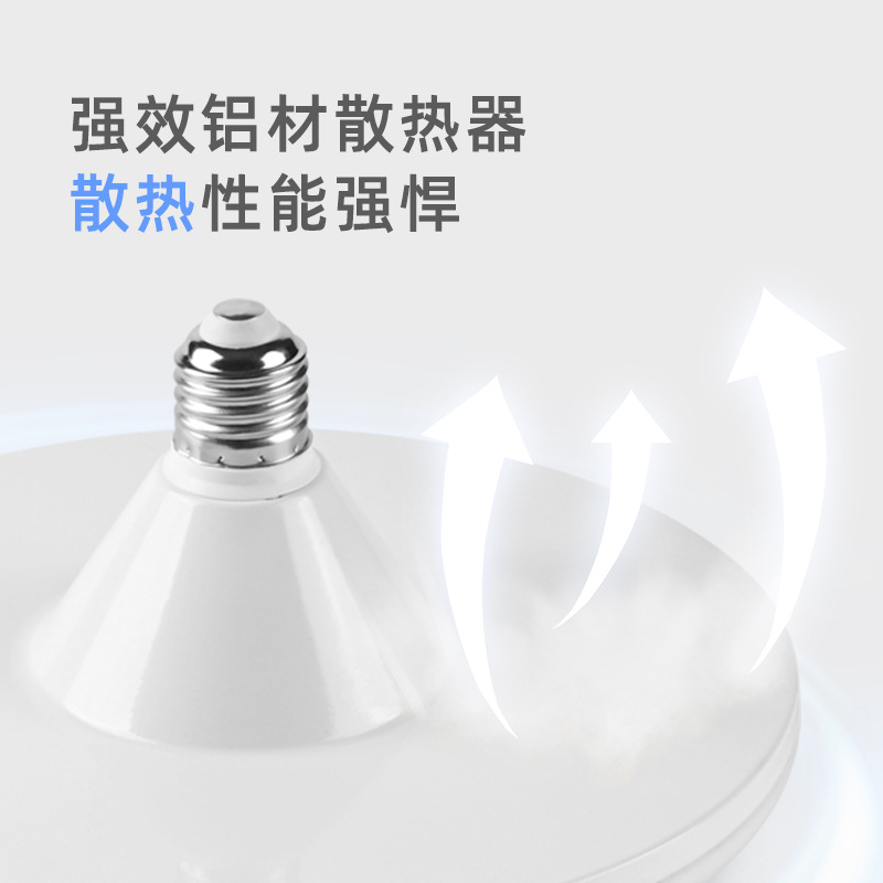 LED UFO lámpara de presión amplia personalizada e27 bombilla de tornillo de alta potencia ahorro de energía lámpara de lámpara de lámpara de iluminación doméstica UFO lámpara