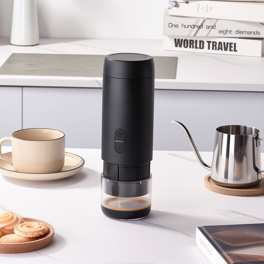 Cross-Border Portable Capsule Coffee Machine Rechargeable Espresso Extraction Home Small Pump-Type Coffee Machine