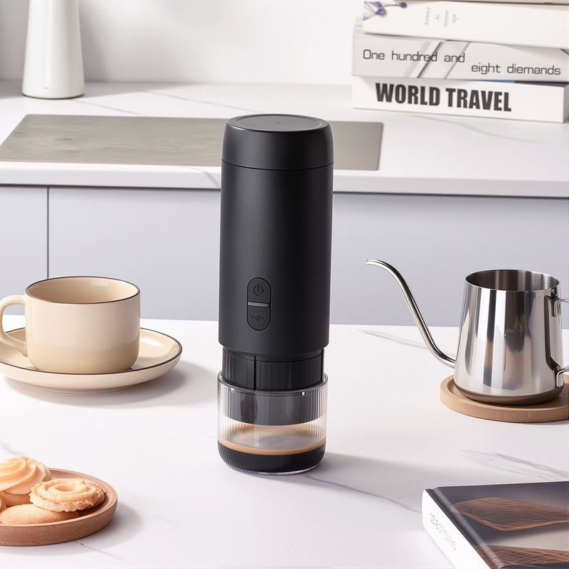 Cross-Border Portable Capsule Coffee Machine Rechargeable Espresso Extraction Home Small Pump-Type Coffee Machine