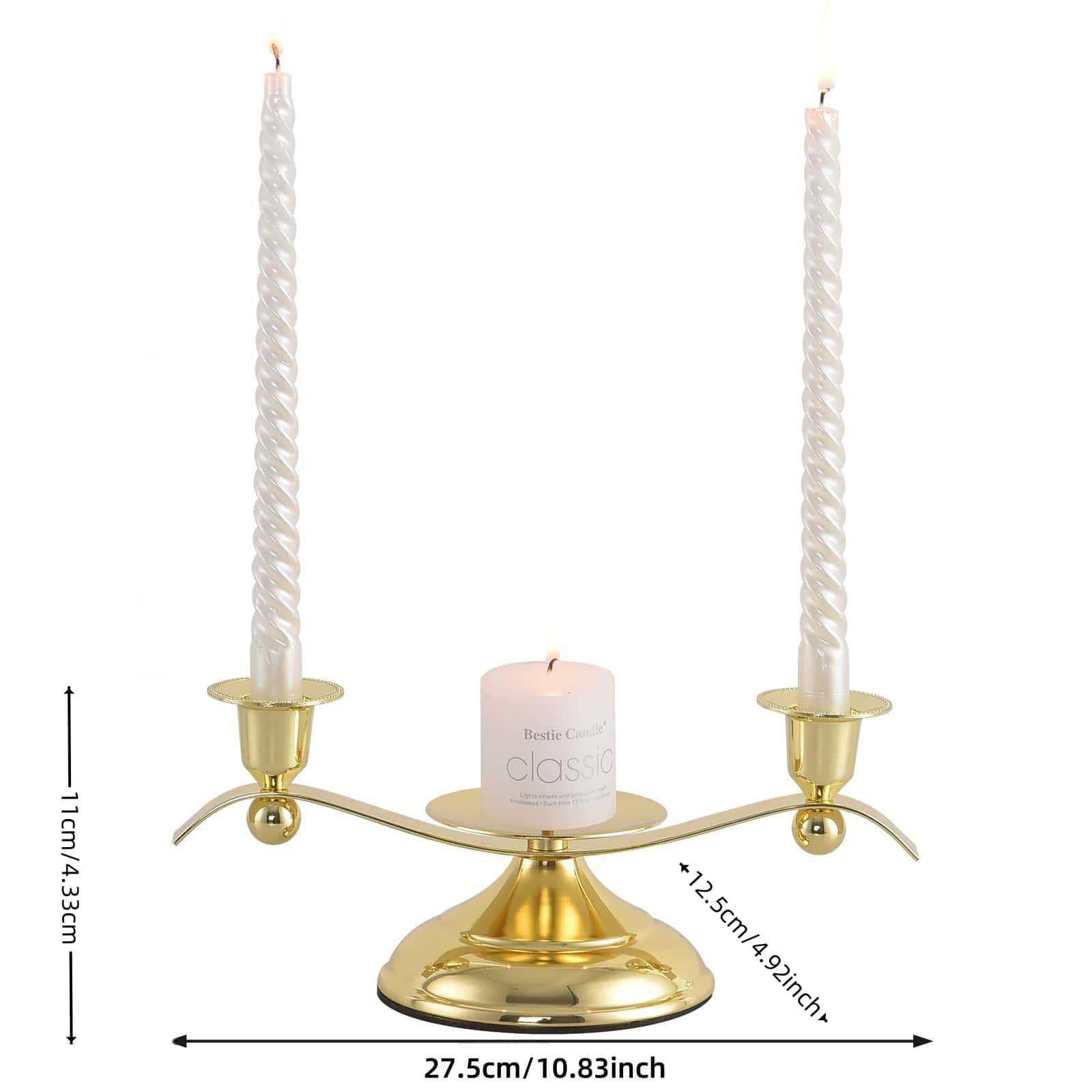 Plano de estilo europeo Candelabro Adornos Vandelabro Vandelabro Adornos Vela de boda de tres cabezas Cena Modelo Habitación Accesorios de boda