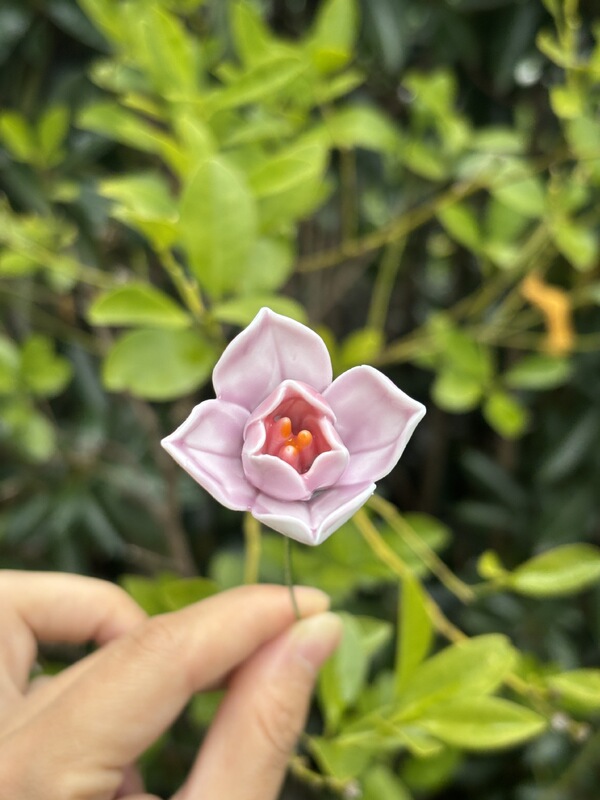 Zhaozhu Jingdezhen 高温手作りセラミックフラワーフル模擬花花瓶装飾花束ガールフレンドギフト|undefined