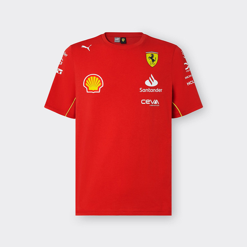 F1 Ferrari Team Style Short Sleeve Red Racing T-Shirt, Motorcycle Enthusiast Round Neck Quick-Dry Top F1 Ferrari Team Style Short Sleeve Red Racing T-Shirt, Motorcycle Enthusiast Round Neck Quick-Dry Top