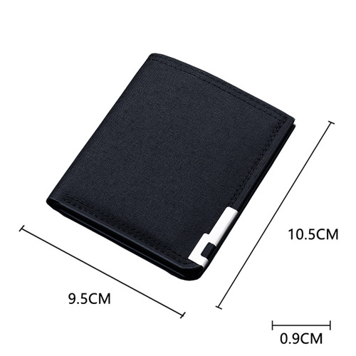 Driver's license card holder integrated men's ultra-thin canvas short small wallet men's multi-functional simple wallet compact card holder