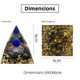 6CM Pyramid Ornaments Agate Crystal Stone Popular Element-free Plastic Resin Handmade Ornaments Desktop Ornaments