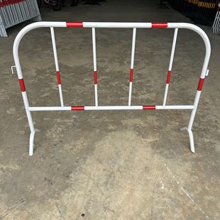 Guangxi Nanning Traffic Safety Temporary Mobile Isolation Guardrail Construction Warning Black Yellow White Red Iron Horse Guardrail