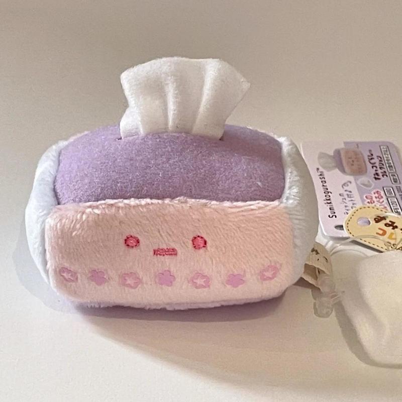 コーナーバイオニック面白いティッシュボックスぬいぐるみミニおもちゃ減圧人形かわいいデスクトップ装飾品|undefined