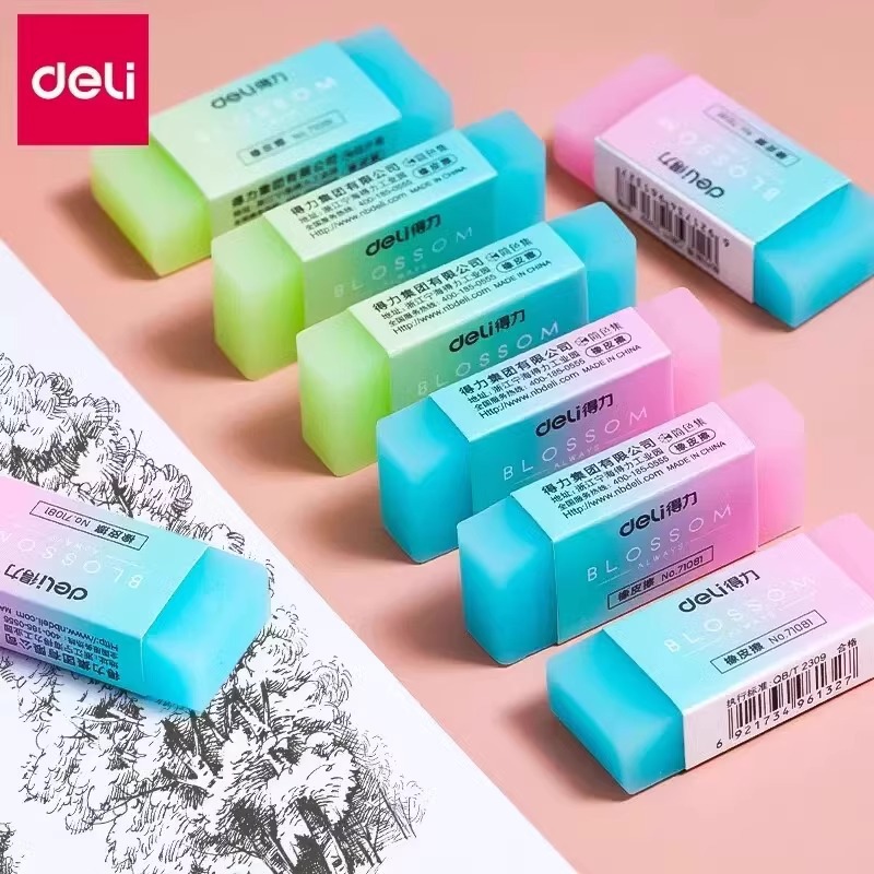 71081 goma de color gelatina para estudiantes de color gradiente encantador limpio no fácil de dejar marcas goma