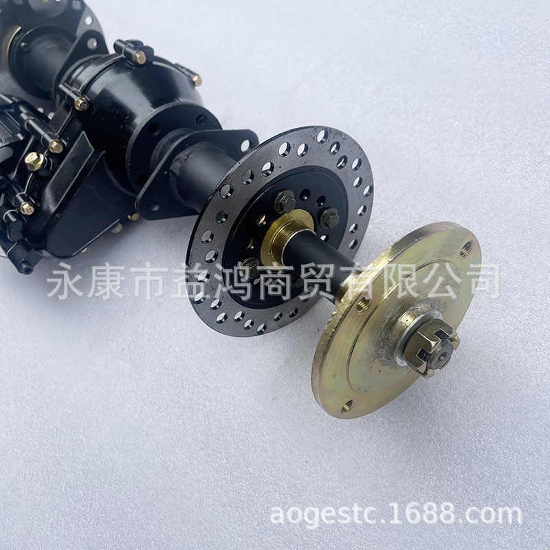 Modified Electric Foot Brake Four-Wheel Go-Kart Atv Differential Rear Axle 48V/60V Motor Black Half Shaft Rear Axle